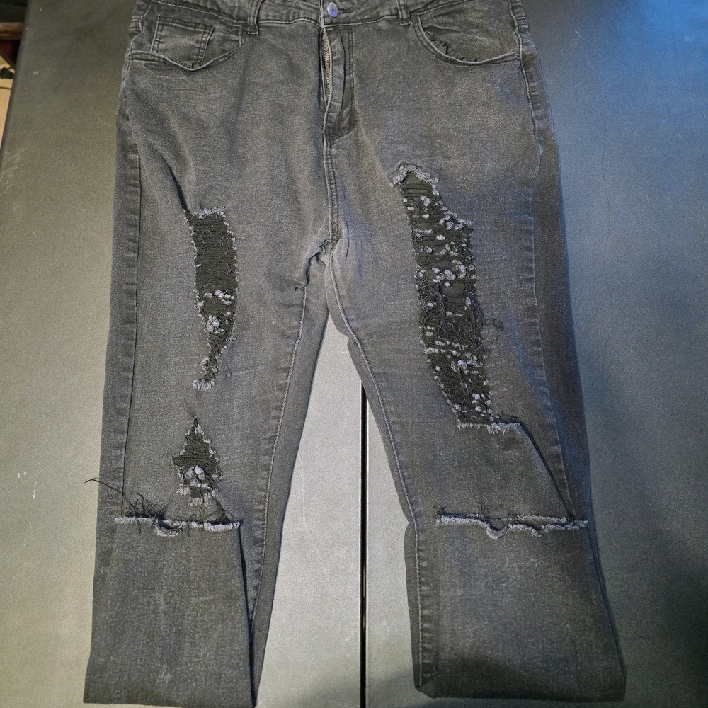 SHEIN Charcoal Gray Denim